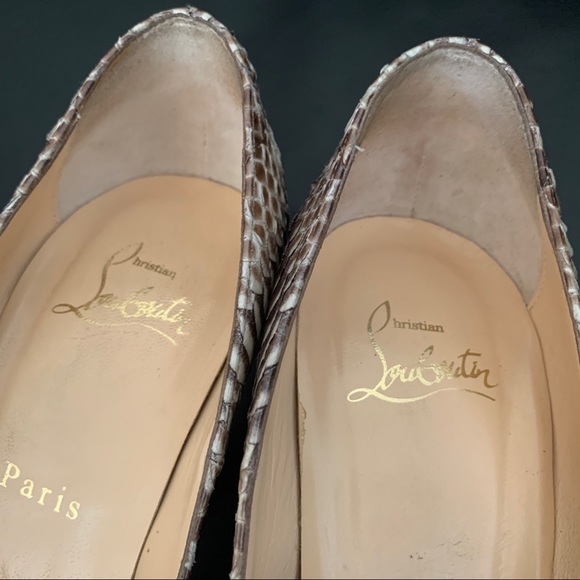 Louboutin Fetish 150MM Python - 37.5 - Picture 8 of 12